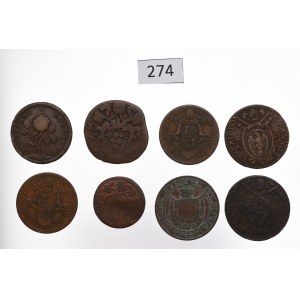 Italy and Vatican, Lot of copper coins