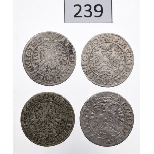 Austria, Ferdinand, Lot of 3 kreuzer 1629-1632