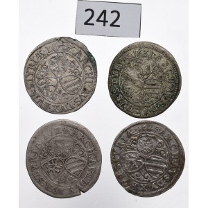 Austria, Ferdinand, Lot of 3 kreuzer 1624-1637