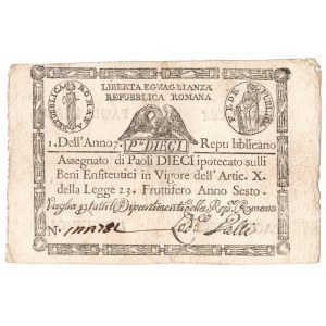 Italy, 10 Paoli 1798