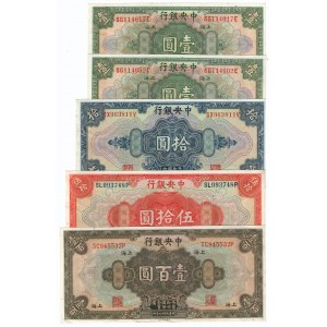 China, Set 1 - 100 Dollar 1928 Shanghai