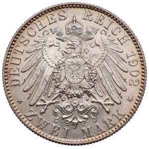 Germany, Saxony, 2 mark 1902