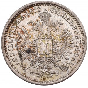 Austria, Franz Joseph, 10 kreuzer 1872