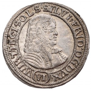 Schlesien, Duchy of Oels, Silvius Friedrich, 6 kreuzer 1674