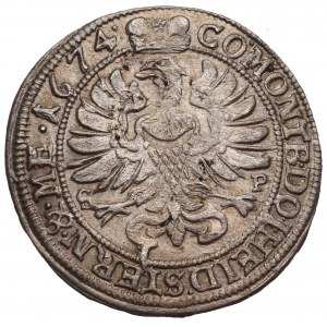 Schlesien, Duchy of Oels, Silvius Friedrich, 6 kreuzer 1674