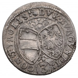 Austria, regent Ferdynand Karol, 3 krajcary 1639, Hall
