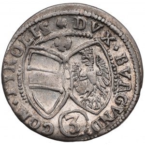 Austria, regent Ferdynand Karol, 3 krajcary 1642, Hall