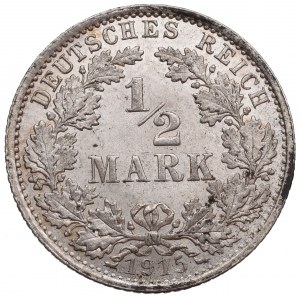 Germany, 1/2 mark 1915 A, Berlin