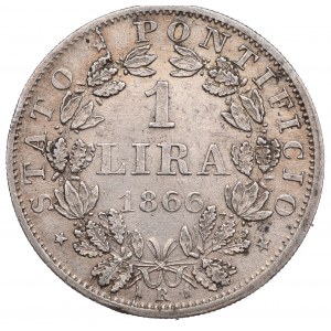 Watykan, 1 lira 1866