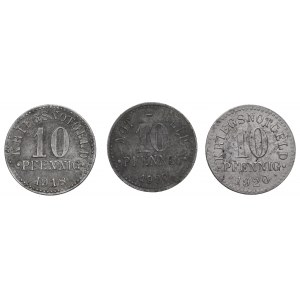 Braunschweig, Lot of 10 pfennig 1918-20