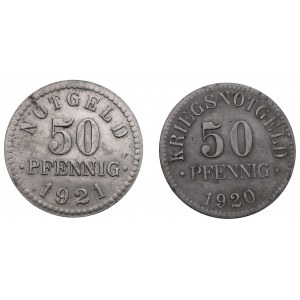 Braunschweig, Lot of 50 pfennig 1920-21