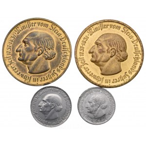 Niemcy, Westfalia, Zestaw 10.000-1.000.000 marek 1923