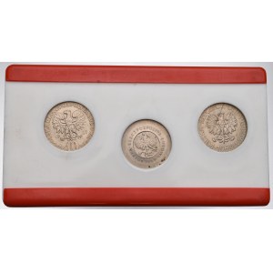 PRL, Zestaw 10 złotych 1967-69 w pudełku Pewexu