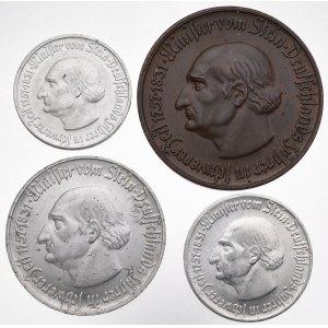 Germany, Westfalen, Lot of 50 pfennig-10 mark 1921
