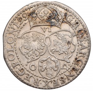 Zygmunt III Waza, Szóstak 1599 Malbork - duża głowa