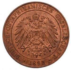 German East Africa, 1 pesa 1892