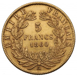 France, 5 francs 1860