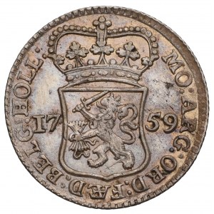 Niderlandy, Holland, 1/4 guldena=5 stuiverów 1759