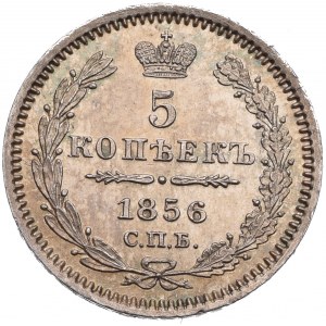 Rosja, Aleksander II, 5 kopiejek 1856 ФБ