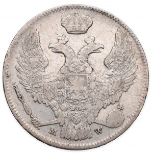 Nicholas I, 30 kopecks=2 zloty 1838 MW