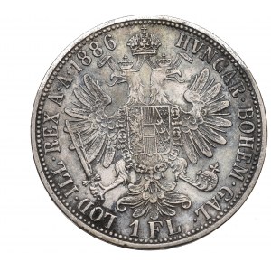 Austria, Franz Joseph, 1 florin 1886