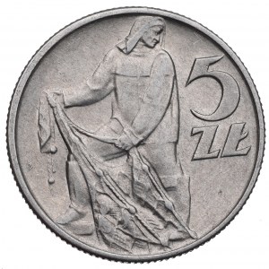PRL, 5 złotych 1960 Rybak