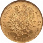 Germany, Prussen, 10 mark 1872 A - NGC MS67