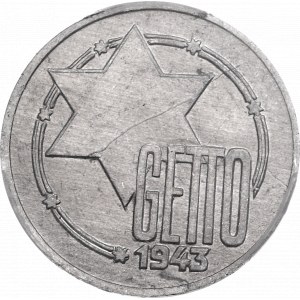 Litzmannstadt Ghetto, 10 mark 1943 - PCGS MS62