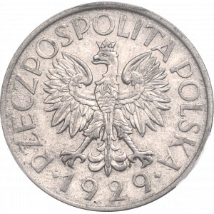 II Rzeczpospolita, 1 złoty 1929 - PCGS AU58