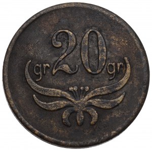 II Republic of Poland, 20 groschen 84 regiment Pinsk