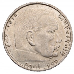 III Reich, 2 mark 1938 B Hindenburg