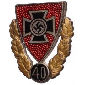 Niemcy, III Rzesza, Odznaka 40 lat członkostwa w Kyffhäuser Krieger Bund
