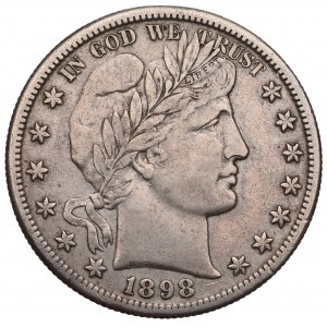 USA, 1/2 dolara 1898