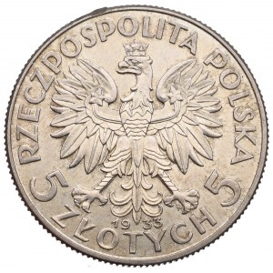 II Republic of Poland, 5 zloty 1933 Polonia