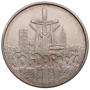 III RP, 100000 zlotych 1990 Solidarity - type C
