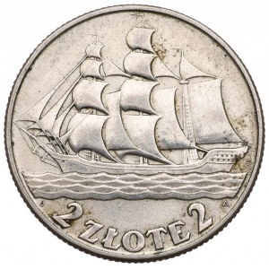 II Republic of Poland, 2 zloty 1936 Ship