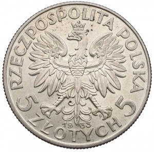 II Republic of Poland, 5 zloty 1933 Polonia