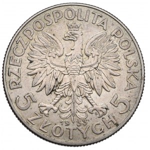 II Republic of Poland, 5 zloty 1933 Polonia