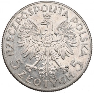 II Republic of Poland, 5 zloty 1933 Polonia