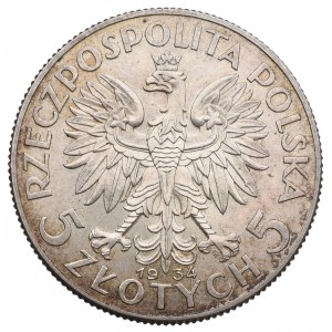 II Republic of Poland, 5 zloty 1934 Polonia