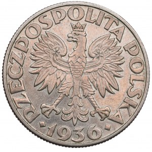 II RP, 5 złotych 1936 Żaglowiec