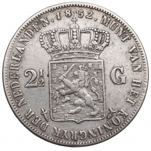 Netherlands, 2-1/2 gulden 1852