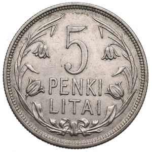 Lithuania, 5 litai 1925