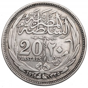 Egypt, 20 piastres 1916