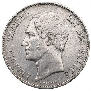 Belgium, 5 francs 1849