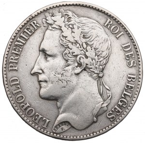 Belgium, 5 francs 1849