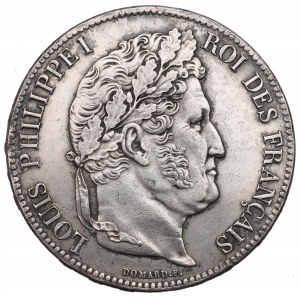Francja, 5 franków 1837