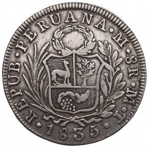 Peru, 8 reali 1835