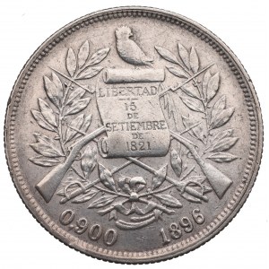 Guatemala, 1 peso 1896