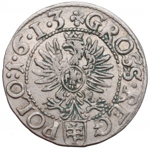 Zygmunt III Waza, Grosz 1613, Kraków - 1•6•1•3